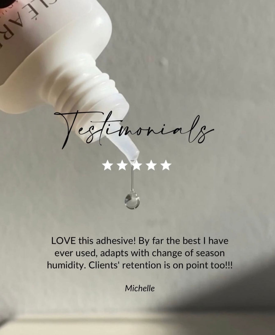 Cléare lash adhesive with the best retention for lash extensions